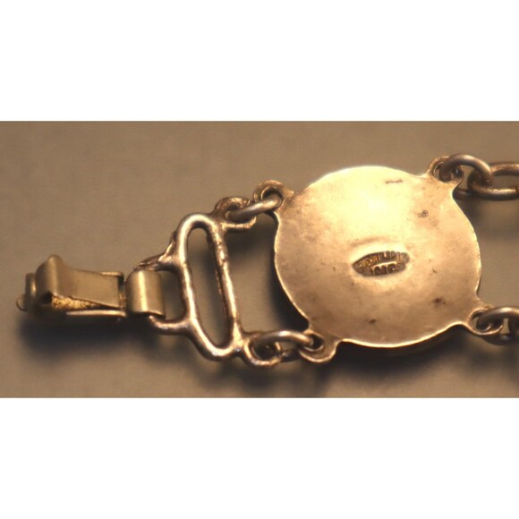 Sterling Enamel Bahamas Bracelet Vintage AMCO - Picture 10 of 10